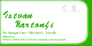 istvan martonfi business card